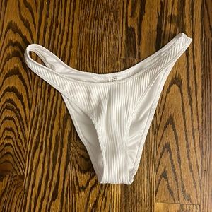 SOLD - F21 small white bikini bottoms
